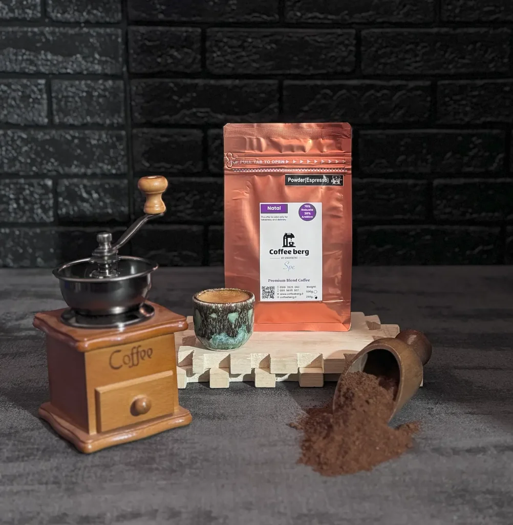 پودر قهوه اسپرسو 70 روبوستا 30 عربیکا (ناتال) 250 گرمی